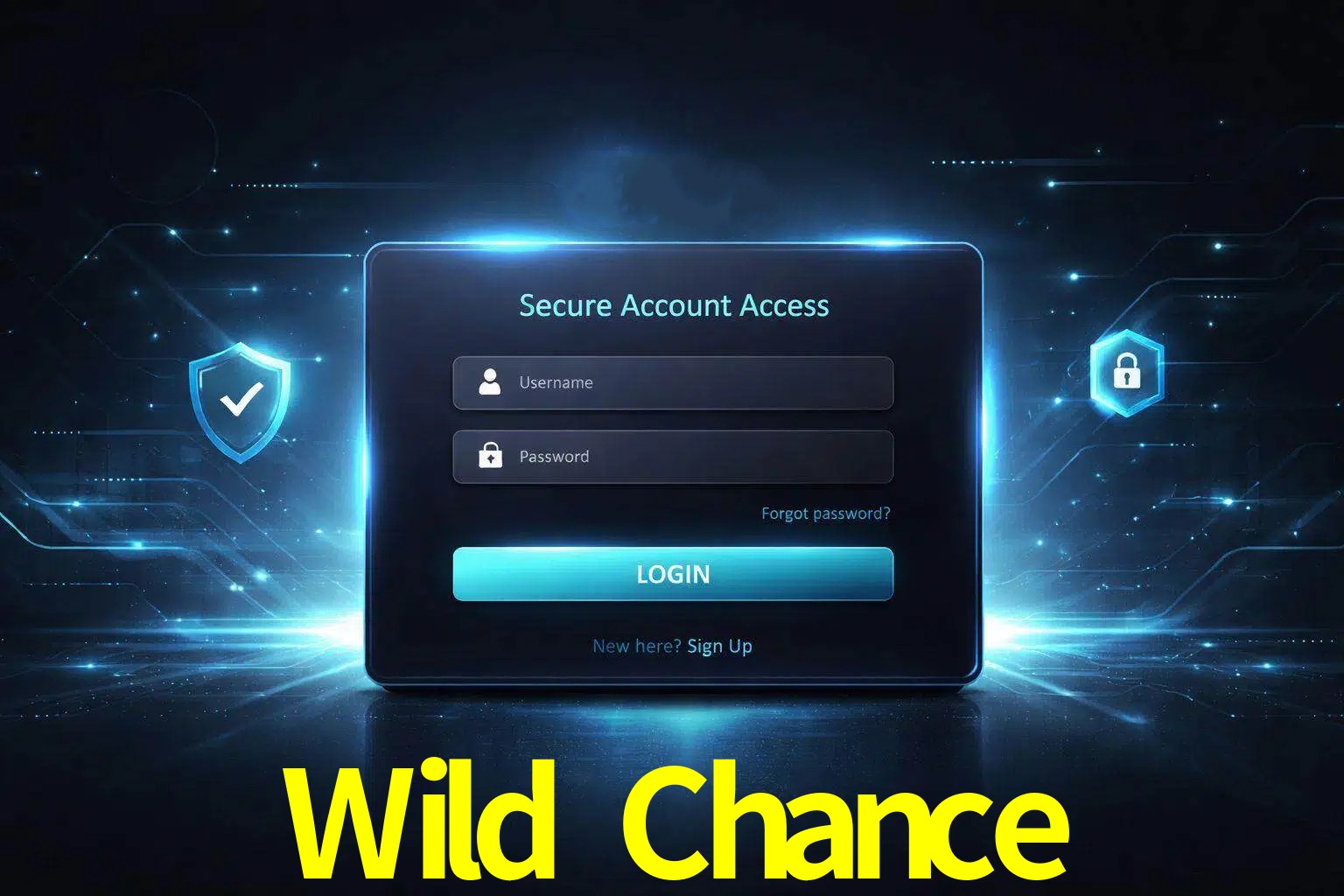 Pantalla de inicio de sesión de cuenta Wild Chance para usuarios en México