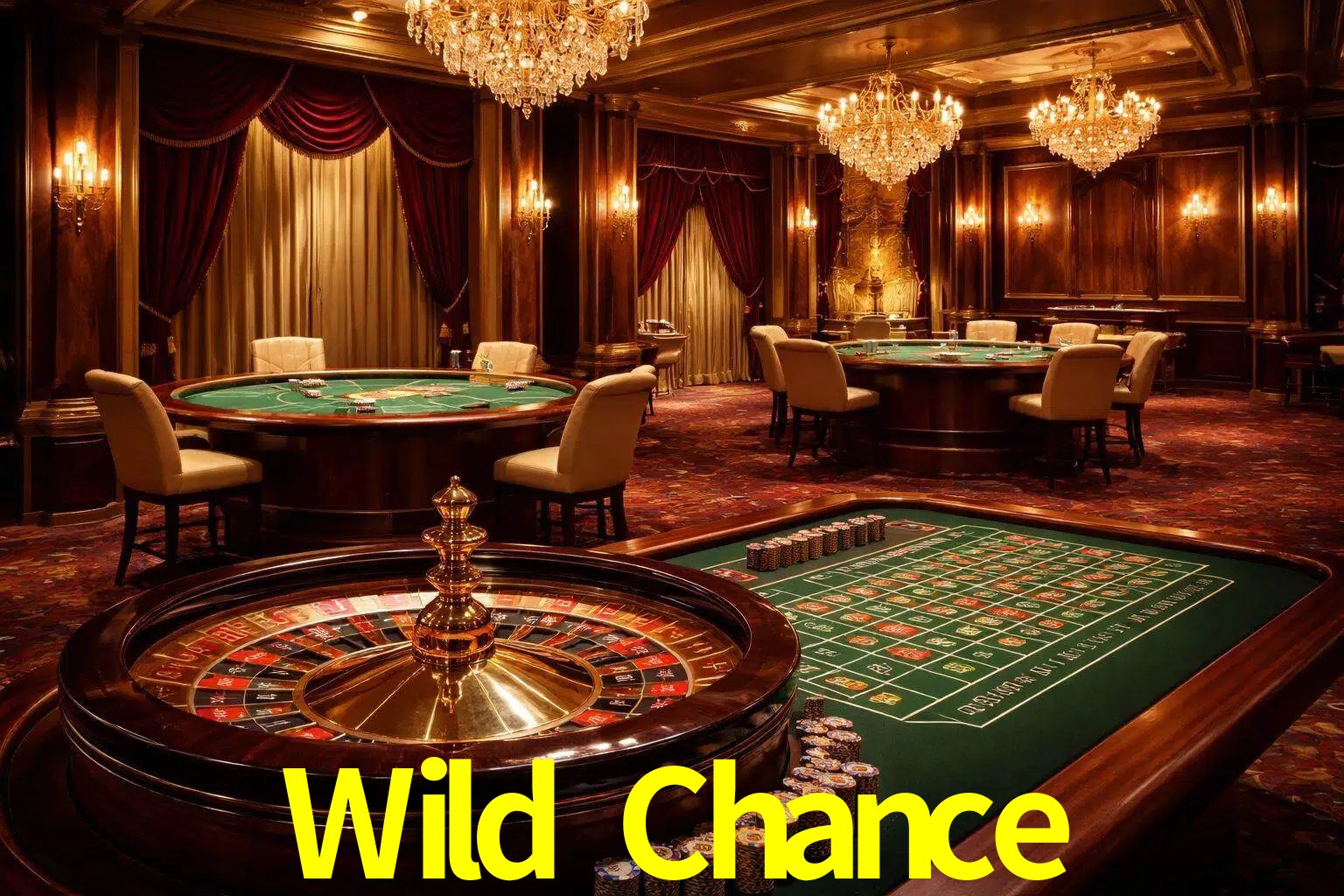 Una escena premium de mesa de casino en vivo con cartas, elementos de ruleta y un ambiente pulido de estudio de transmisión.